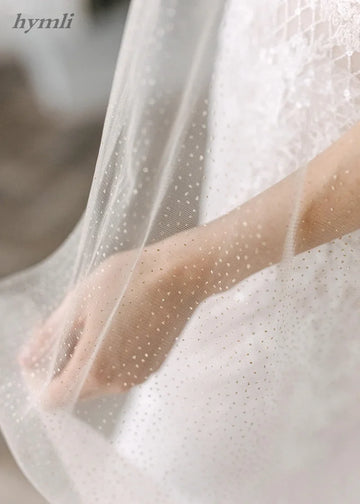 Sparkling Cape Veil Wedding Veil Cathedral, Draped Veil, Shoulder Train, Wedding Bridal Cape Veil White