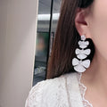 Luxury Long AAA Zircon Bridal Earrings CZ Cubic Zirconia Wedding Earring For Brides Accessories Women Birthday Gift Jewelry