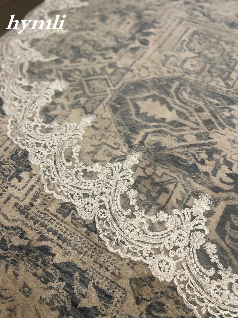 White Off-White Ivory Weddings Veil Lace Hair accessories for Bride