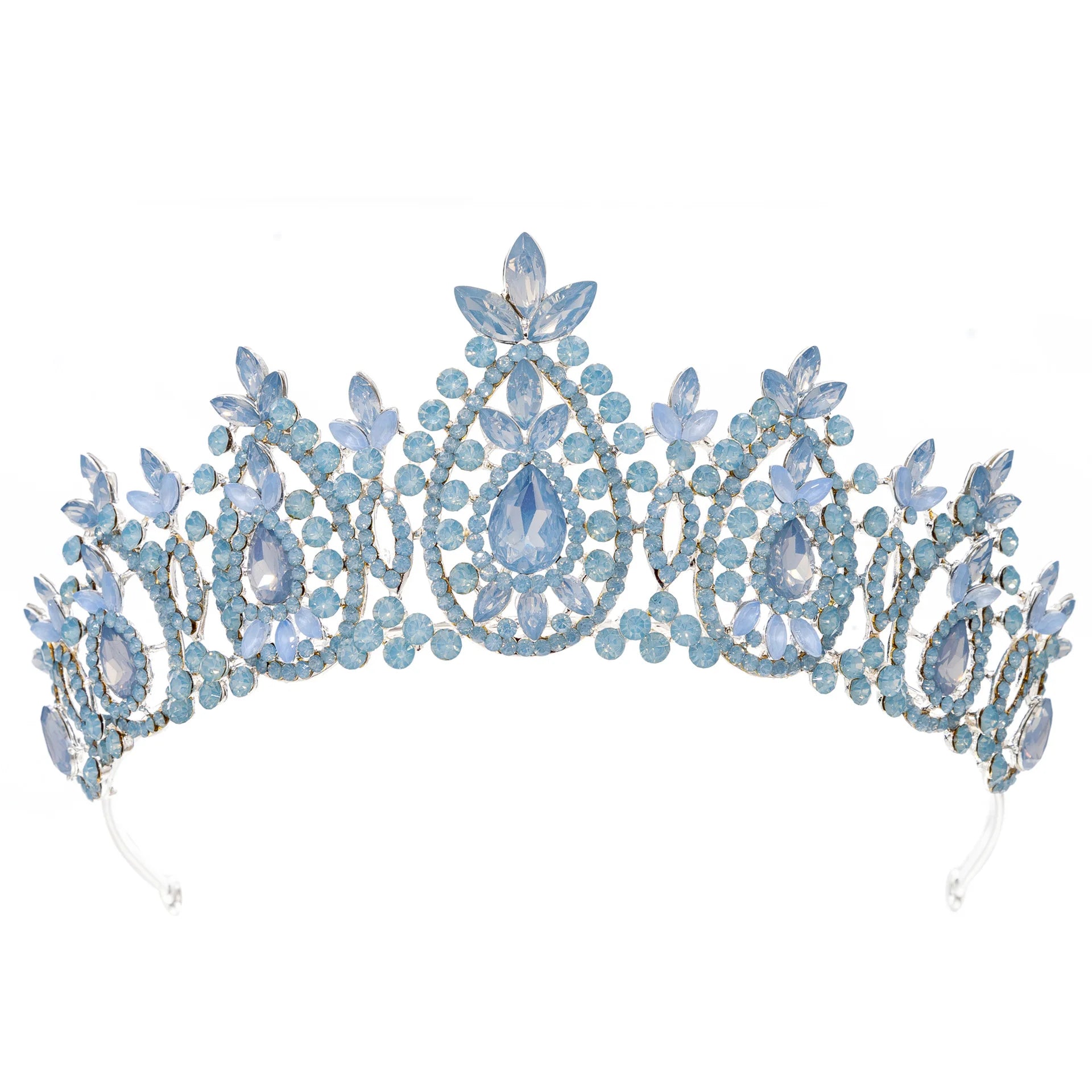 Baroque Crystal Crowns For Women Princess Queen Bridal Tiara Crown For Wedding Headdress Party Prom Bride Hair Jewelry Headpiece as picture 4