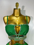 Sexy Sling Backless Dress Women Green Bodycon Bandage Dress Celebrity Elegant Evening Club Luxury Birthday Party Dresses