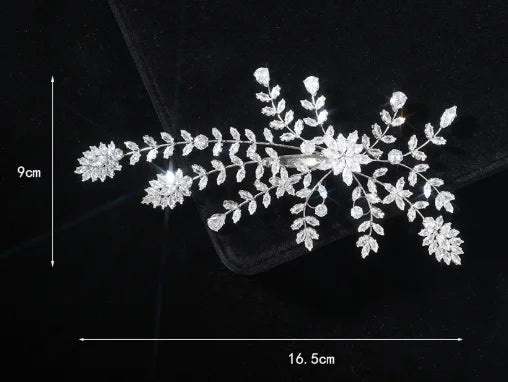 Zirconia Rhinestones Headband Hairband For Brides Women Crystal Headpieces Headdress Bridal Jewelry Wedding Hair Accessories c