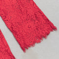 Sexy Women'S Lace Pants Set Spaghetti Strap Sleeveless Backless Ultra Short Vest+Straight Leg Pants Two-Piece Set