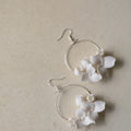 Porcelain Flower Hair Comb Pin Clip Silver Color Head Piece Brides Party Gift Flower Hairpins Wedding Accessories Bridal Jewelry d
