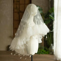 Feather Bridal Veil Short White Wedding Veils For Brides Evening Dinner Party Dress Women Girl Gifts Hair Accessories Jewelry