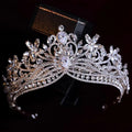 Wedding Hair Accessories Pageant Prom Tiara Crows Rhinestones Crystal Diadem Women Bride Princess Queen Headband Bridal Jewelry