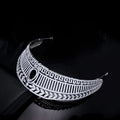 Wedding Hair Accessories CZ Zirconia Tiaras and Crowns Zircon Princess Queen Headpieces For Bride Leaf Heabband Bridal Jewelry