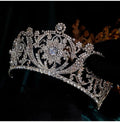 Zircon Crystal Crowns and Tiaras Princess Queen Headband For Brides Women Gift Headpiece Bridal Jewelry Wedding Hair Accessories