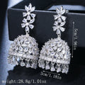 Luxury AAA Zircon Bridal Earrings CZ Cubic Zirconia Wedding Earring For Brides Women Accessories Dinner Party Gifts Jewelry