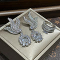 Luxury Bird AAA Zircon Bridal Earrings Cubic Zirconia Wedding Earring For Bride Women Accessories Party Dinner Dress Jewelry