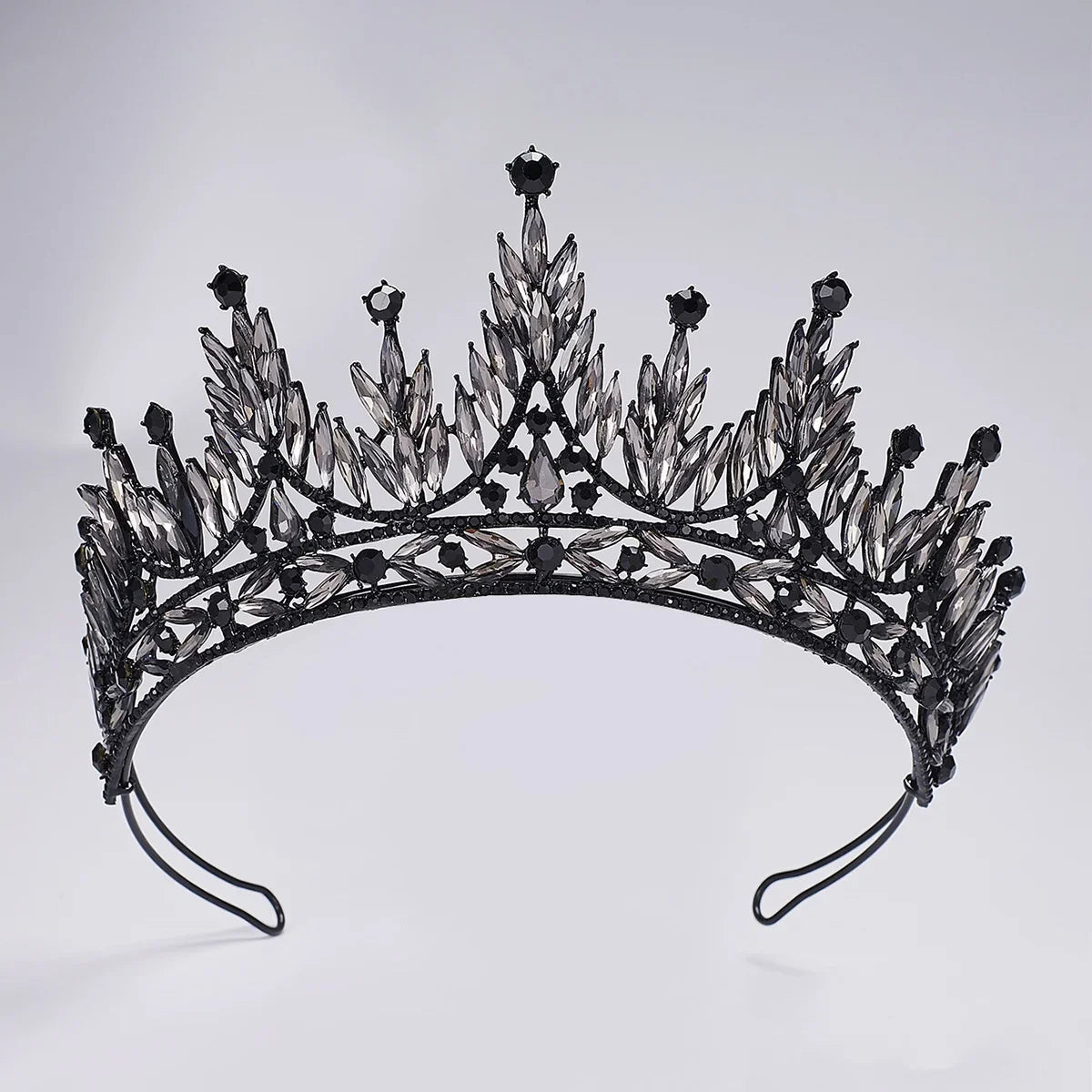 Baroque Queen Princess Crowns And Tiaras For Women Crystal Bridal Crown For Wedding Hair Accessories Prom Hair Jewelry Headdress as picture 2