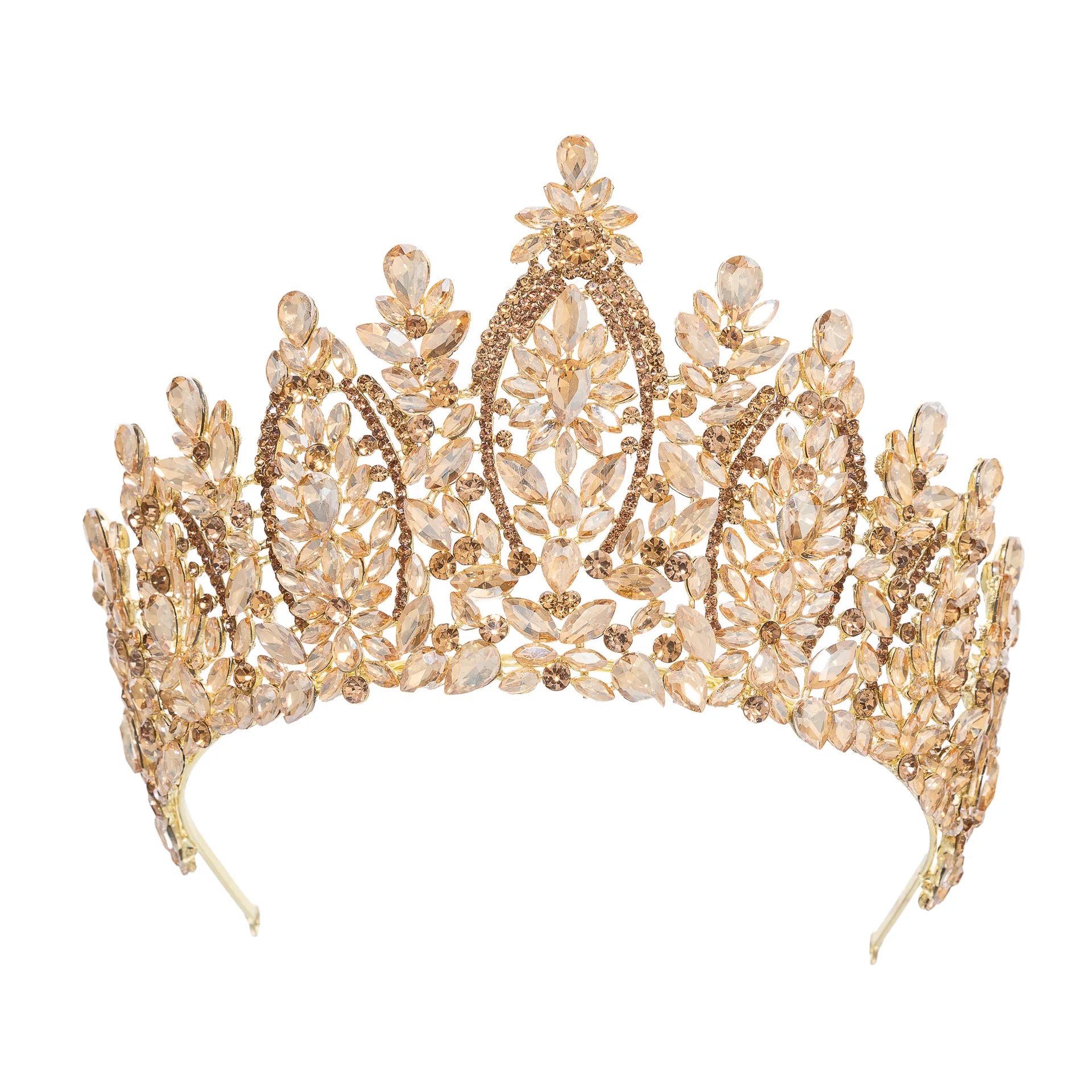 Crystal Wedding Crowns For Queens Princess Large Bridal Tiara Crown For Pageant Miss Universe Wedding Hair Jewelry Headdress as picture 7