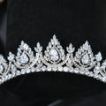 Wedding Hair Accessories Crystal Zircon Tiaras and Crowns CZ Zirconia Headband For Brides Princess Queen Diadem Bridal Jewelry