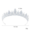 Pearl Cubic Zirconia Tiaras and Crowns CZ Zircon Headband Bride Princess Queen Headpiece Bridal Hair Jewelry Wedding Accessories