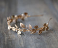 Wedding Hair Accessories Zircon Crystal Tiaras and Crowns Vintage Gold Color Headband For Brides Leaf Headpiece Bridal Jewelry