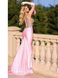 2025 Sexy Women's Hot Diamond Single Shoulder Sleeveless Swallowtail Dress Bodycon Draped Bareback Pink Long Dress Cocktail Even