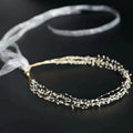 Handmade Gold Color Headband Hairband Vintage Headpiece Bride Prom Headwear Headdress Bridal Jewelry Wedding Hair Accessories a