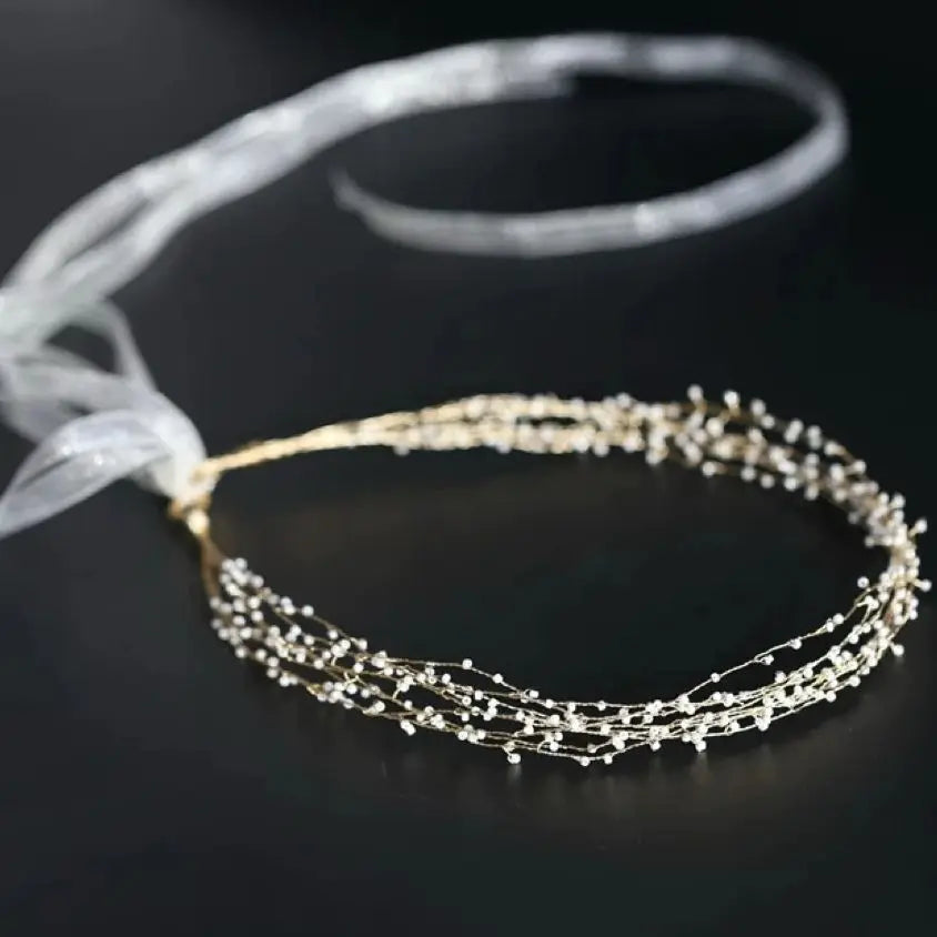 Handmade Gold Color Headband Hairband Vintage Headpiece Bride Prom Headwear Headdress Bridal Jewelry Wedding Hair Accessories a
