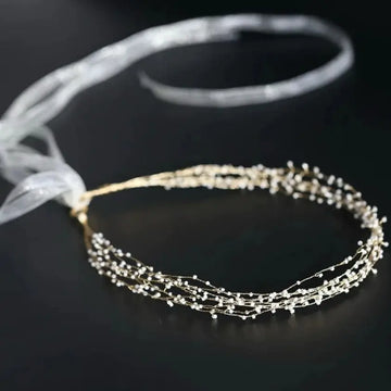Handmade Gold Color Headband Hairband Vintage Headpiece Bride Prom Headwear Headdress Bridal Jewelry Wedding Hair Accessories a