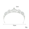 Luxury Princess Crown for Women Girl Crystal Zircon Bridal Tiaras Crowns Wedding Headpiece 15 Years Party Hair Jewelry Headwear