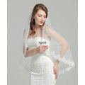1 Layer Wedding Veil Fingertip Length Bridal Veil with Metal Comb Wedding Accessories
