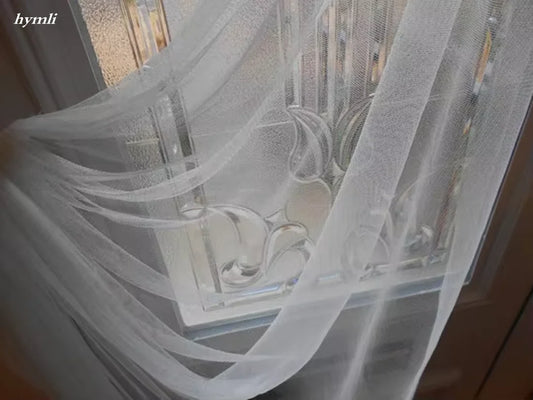 White, Ivory ,Off-White 2 Layer Wedding Veil Cut Edge Simple Bridal Veil Blusher Veil