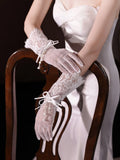 Short Bridal Gloves Flower Wedding Glove For Women Girl Party Evening Dress Jewelry Brides Accessories