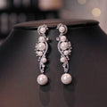 Rhinestones Zircon Tiaras and Crowns Pearl Zirconia Headband For Brides Women Diadem Bridal Jewelry Wedding Hair Accessories b