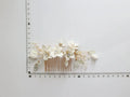 Bridal Jewelry Porcelain Flower Hair Clip Comb Crystal Hairpin Women Bride Bridesmaids Gold Color Head Piece Wedding Accessories