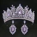 Baroque Queen Crowns For Women Crystal Bridal Tiara Crown For Wedding Bride Pageant Diadem Party Prom Hair Jewelry Headdress as picture