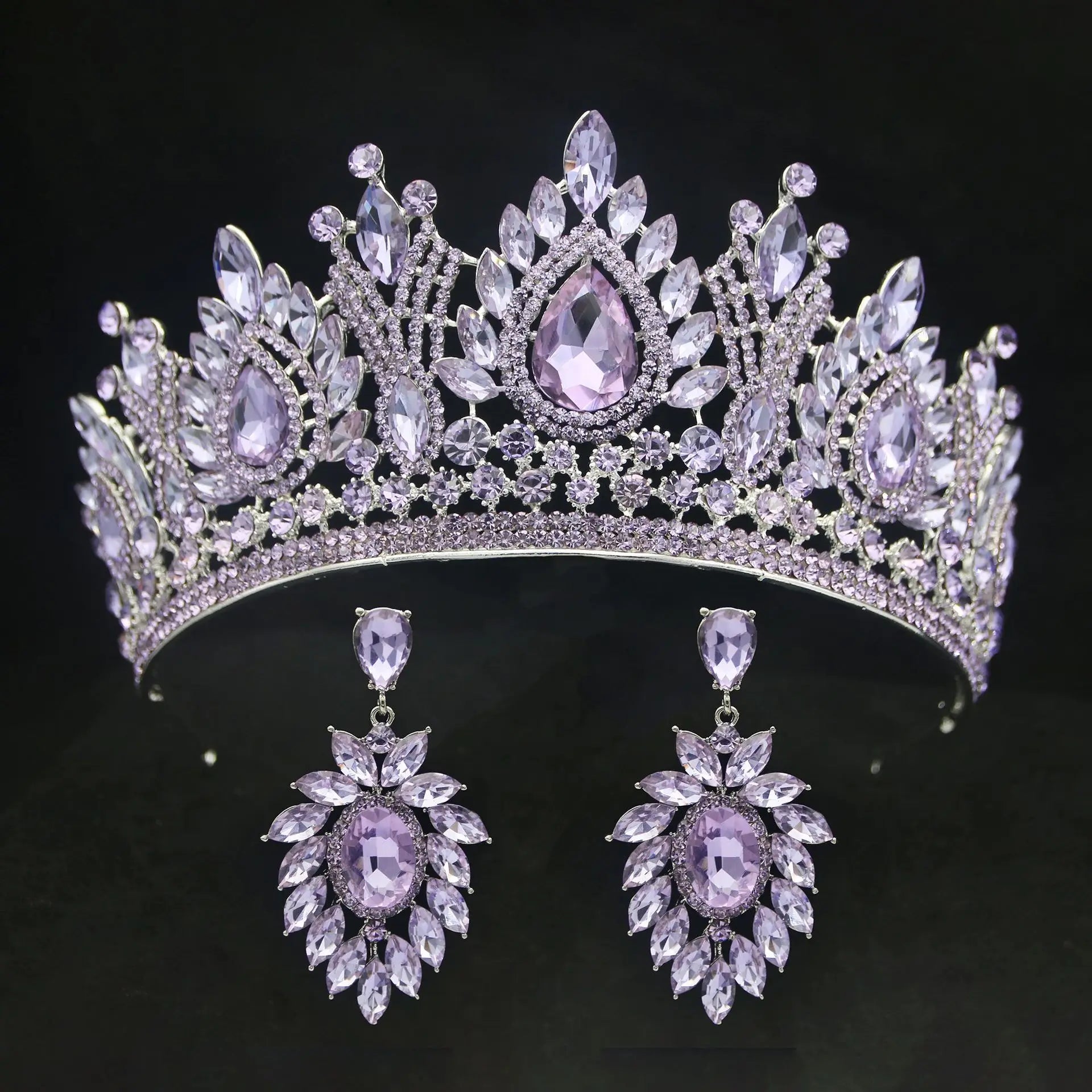 Baroque Queen Crowns For Women Crystal Bridal Tiara Crown For Wedding Bride Pageant Diadem Party Prom Hair Jewelry Headdress as picture