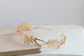 Bridal Hair Jewelry Vintage Gold Color Tiara Pearl Zircon Headband Headpiece Brides Leaf Hairband Headwear Wedding Accessories