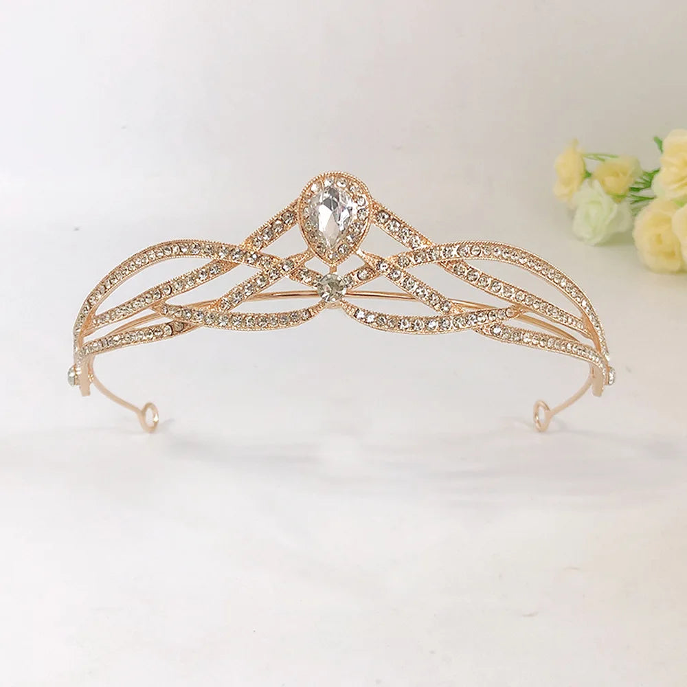 Vintage Crown For Women Girl Princess Queen Bridal Tiara And Crown For Wedding Bride Headdress Party Prom Hair Jewelry Headpiece as picture 3
