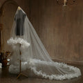 Luxury Long Bridal Veil Lace Wedding Veils For Brides Evening Dinner Party Dress Women Girl Gifts Hair Accessories Jewelry a
