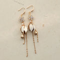 Flower Leaf Hair Pin Clip Crystal Rhinestones Hairpin Bride Bridesmaids Gold Color Head Piece Wedding Accessories Bridal Jewelry