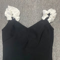 2024 Sexy Women'S Patchwork Draped Design Bandage Dress Spaghetti Strap Sleeveless Bodycon Backless Midi Dress Party Vestidos