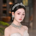 Crystal Tiaras and Crowns Rhinestones Zirconia Diadem For Brides Princess Queen Headband Wedding Accessories Bridal Hair Jewelry