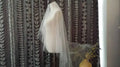 Crystal Wedding Veil, Circle Drop Veil, 1 Tier Wedding Veil with Scattered Rhinestone Crystals no Comb