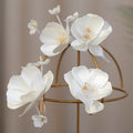 Wedding Accessories White Flower Hair Pins Clips Hairpins For Brides Women Girl Bridesmaids Head Pieces Headdress Bridal Jewelry