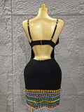 Top Quality Women Sleeveless Sexy V-Neck Shinning Crystal Bodycon Mini Bandage Dress Celebrate Nightclub Party Outfit Vestido