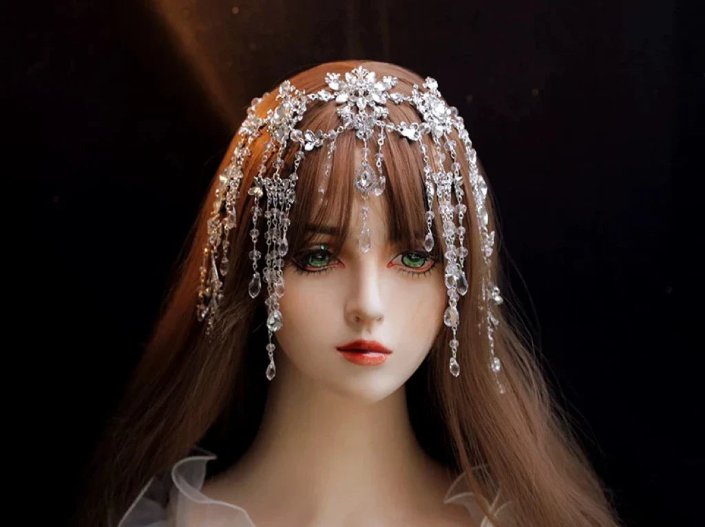Wedding Hair Accessories Crystal Rhinestones Headband Headpiece For Brides Party Dinner Dress Hairband Headwear Bridal Jewelry