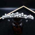 Pearl Crowns Tiaras Wedding Hair Accessories Princess Bridal Headband Crowns For Women Girl 15 Years Birthday Wedding Headdress