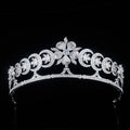 AAA Zircon Tiaras and Crowns CZ Cubic Zirconia Diadem For Brides Queen Princess Headband Wedding Hair Accessories Bridal Jewelry a
