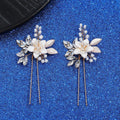 Wedding Accessories Vintage Gold Color Hair Pin Clip Opal Head Piece For Brides Women Crystal Rhinestones Hairpin Bridal Jewelry