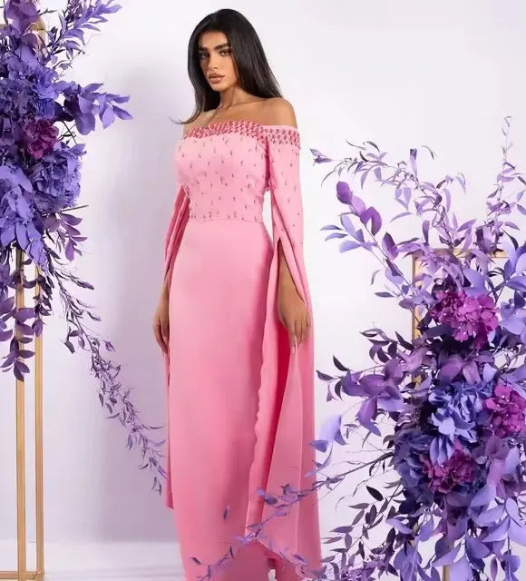 rib knit maxi dress Shimmer ribbed Genuine Grip Men's Dress pattern-designer-type_Blogger Pattern cap sleeves Material:Cotton