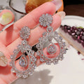 High Quality AAA Zircon Bridal Earrings CZ Zirconia Wedding Earring For Brides Accessories Women Evening Party Dress Jewelry a
