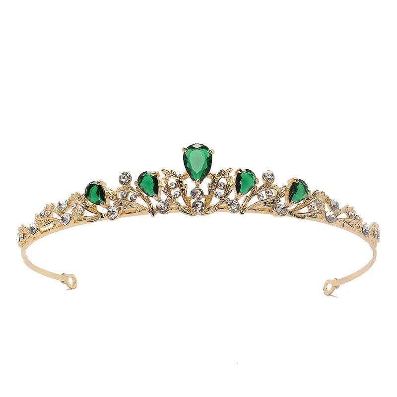 Bridal Tiara For Women Girl Zircon Small Princess Crowns Tiaras For Wedding Bride Birthday Party Prom Hair Jewelry Accessories as pic 2