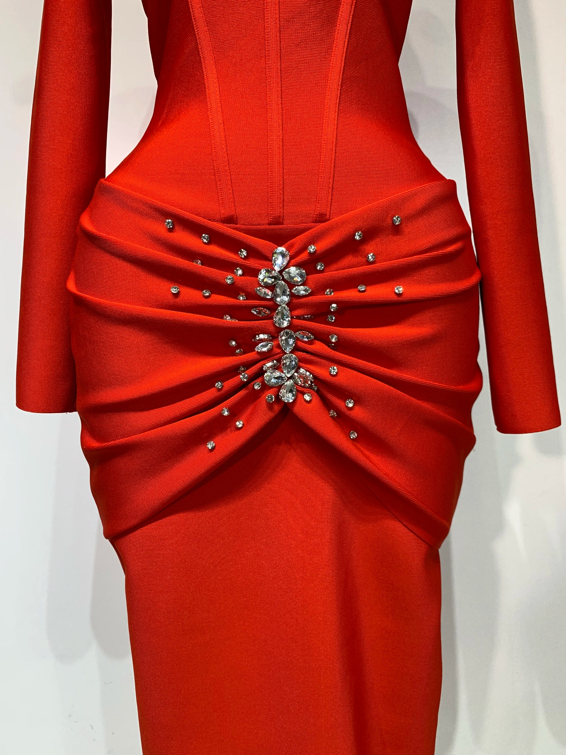 Women Sexy Luxury Sparkly Diamond Bandage Long Sleeve Bodycon Dress Celebrity Elegant Evening Club Pary Birthday Dresses