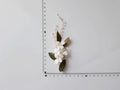 Wedding Accessories Vintage Gold Color Hair Clip Pin Pearl Hairpin For Brides Leaf Porcelain flower Head Piece Bridal Jewelry a