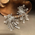 High Quality CZ Zircon Bridal Earrings Pearl Flower Zirconia Wedding Earring For Brides Accessories Women Birthday Gifts Jewelry a